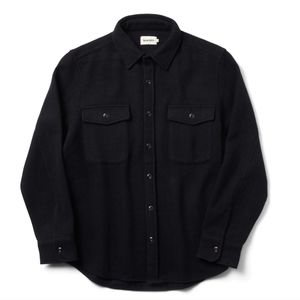 The Maritime Shirt Jacket in Navy Wool XL